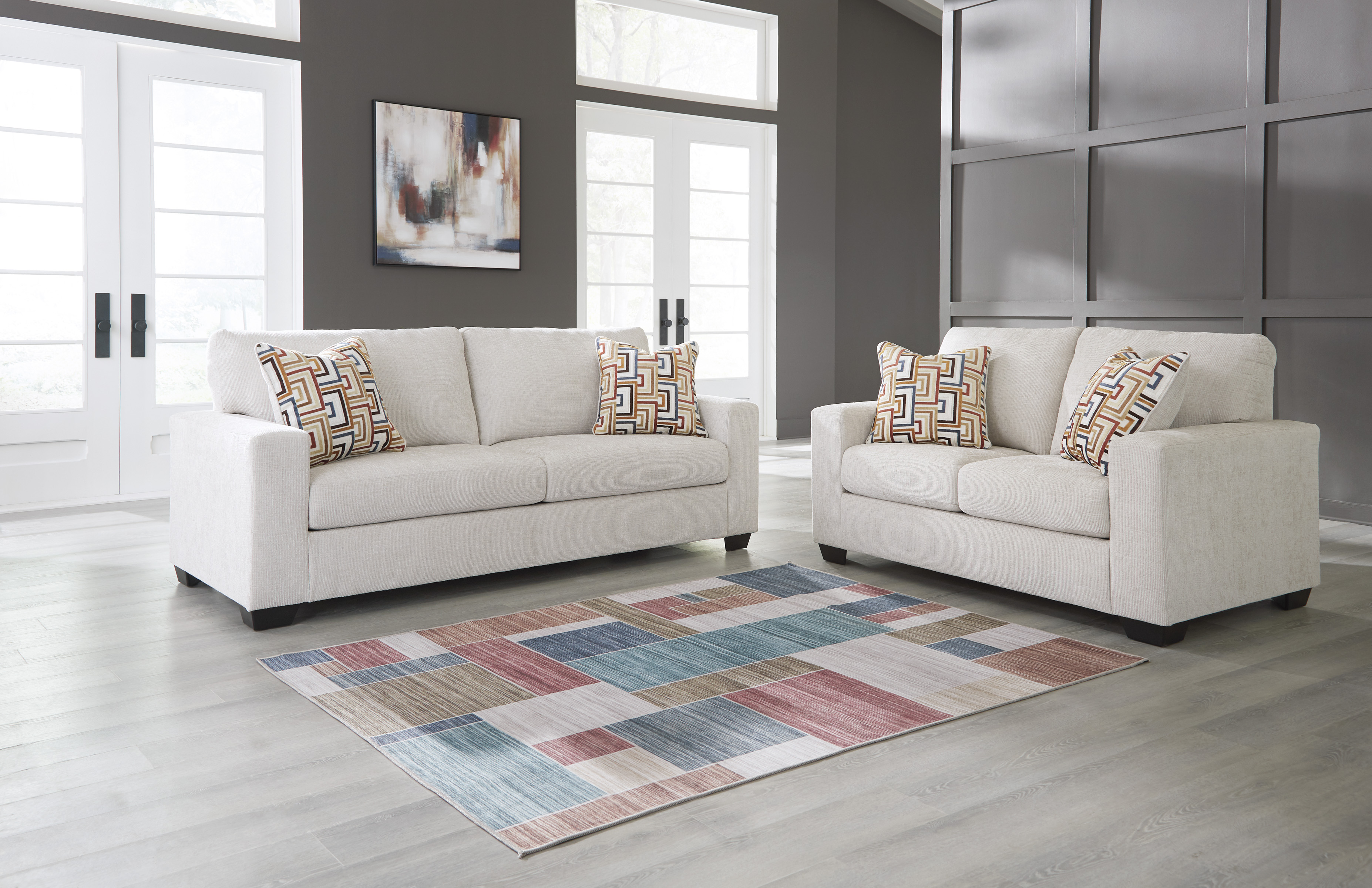 Sofa and loveseat set at Superior Rent To Own.